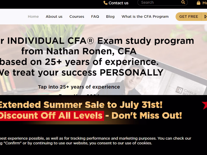 LMS for a CFA coaching 