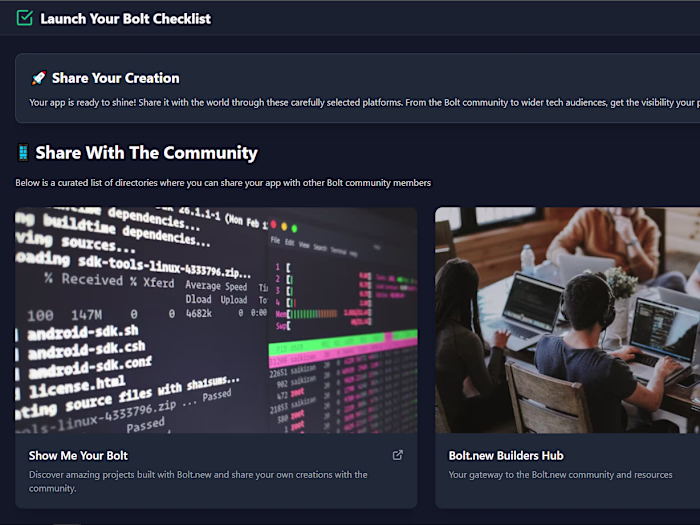 Launch Your Bolt Checklist