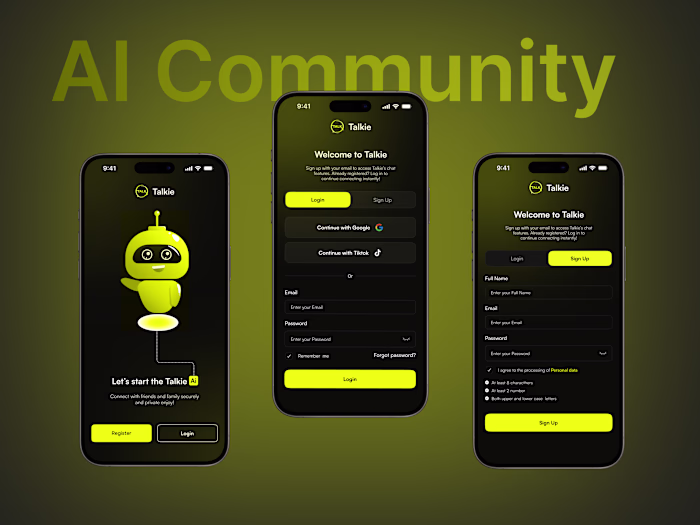 AI Community App Onboarding Design