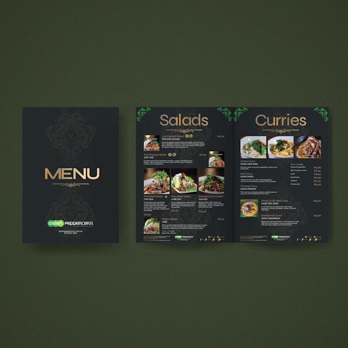 Menu design