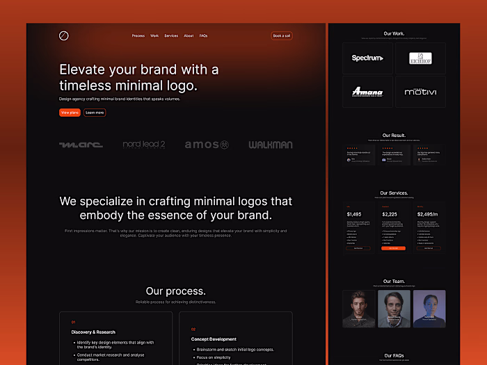 LogoFolio Landing Page Design! :: Behance