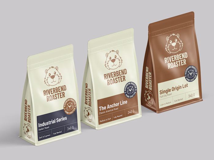 Visual Identity Project for Riverbend Roaster