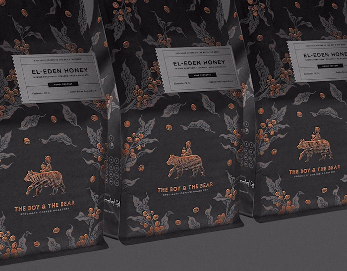 The Boy & The Bear - Coffee Packagings