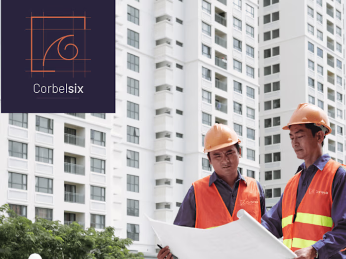 Corbelsix Construction Company Logo & Branding Project