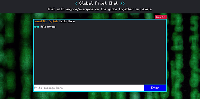 Global Pixel Chat