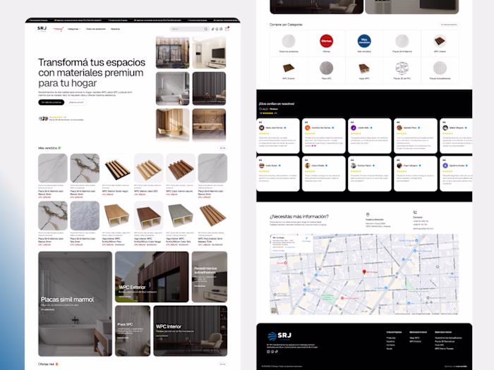 SRJ Tu Hogar | Framer E-commerce with Shopify Integration