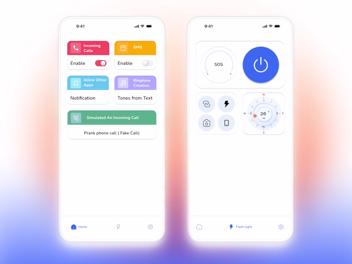 Flashlight App UI Design