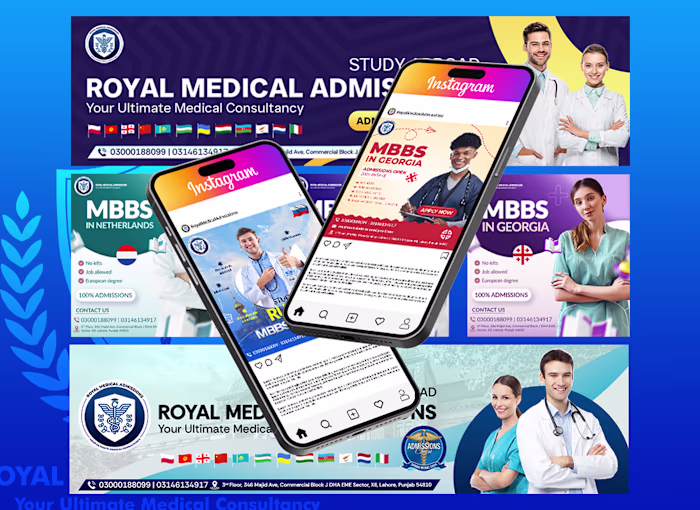 Visual Identity Design for Royal Medical Admissions