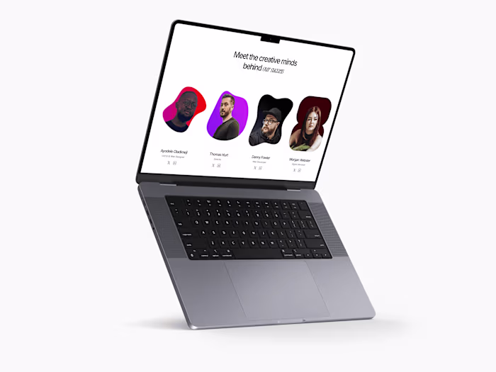 Vibrant Landing Page Design for Th3 Web Agency