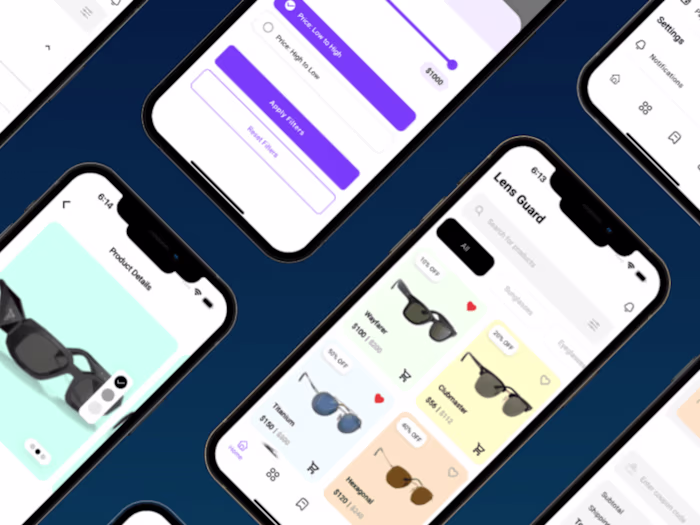 Lens Guard - Flutter Premium Sunglasses E-commerce UI Kit