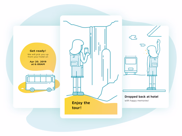 How it works Illustrations for Been City