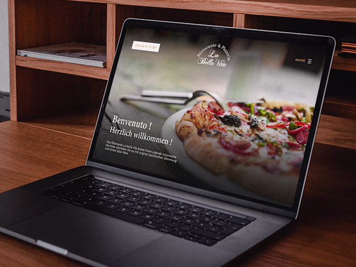 Web design and development for a local restaurant - LaBellaVita 