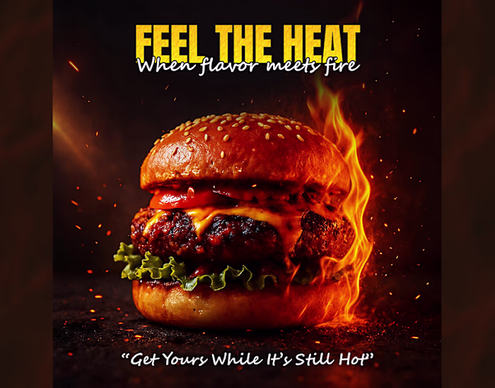 Burger Social Media Design