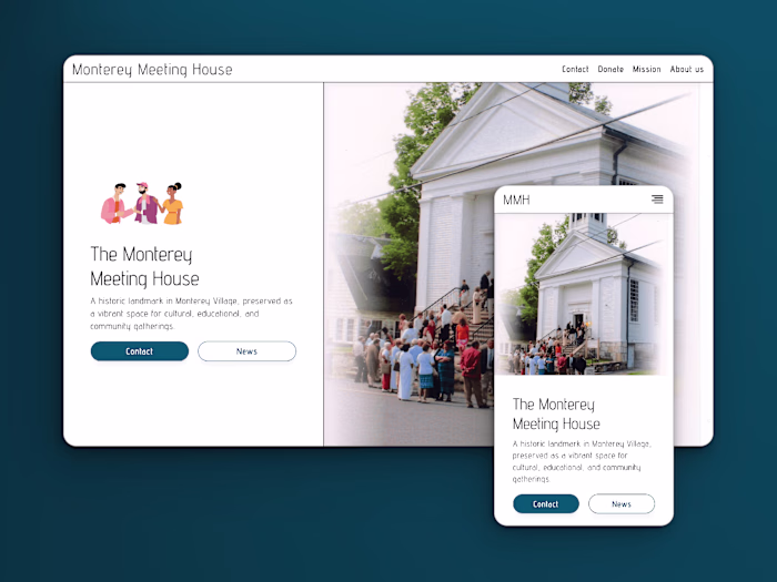 The Meeting House | Custom web presence for a local non profit