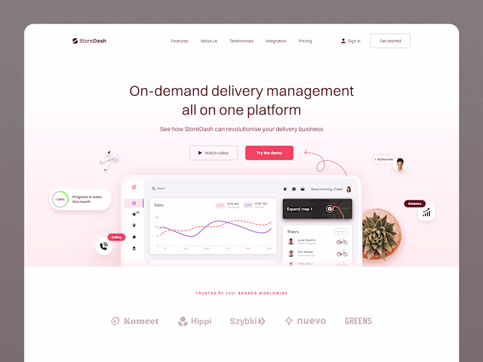 StoreDash: Landing Page