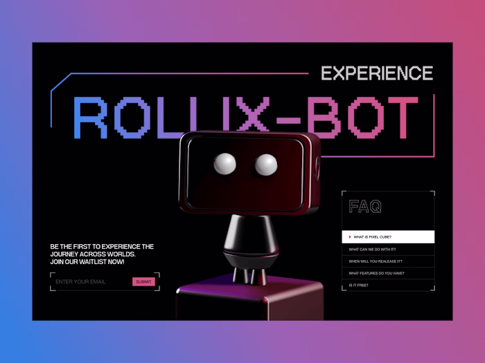 Rollix Chat Box - Spline x Webflow
