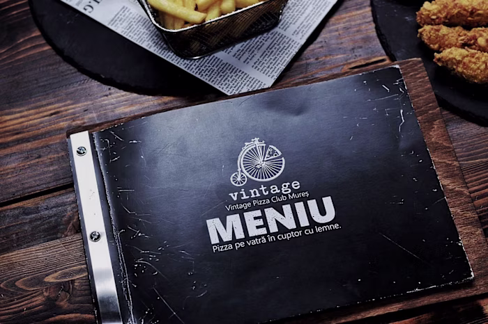 Menu redesign for Vintage Pizza Club