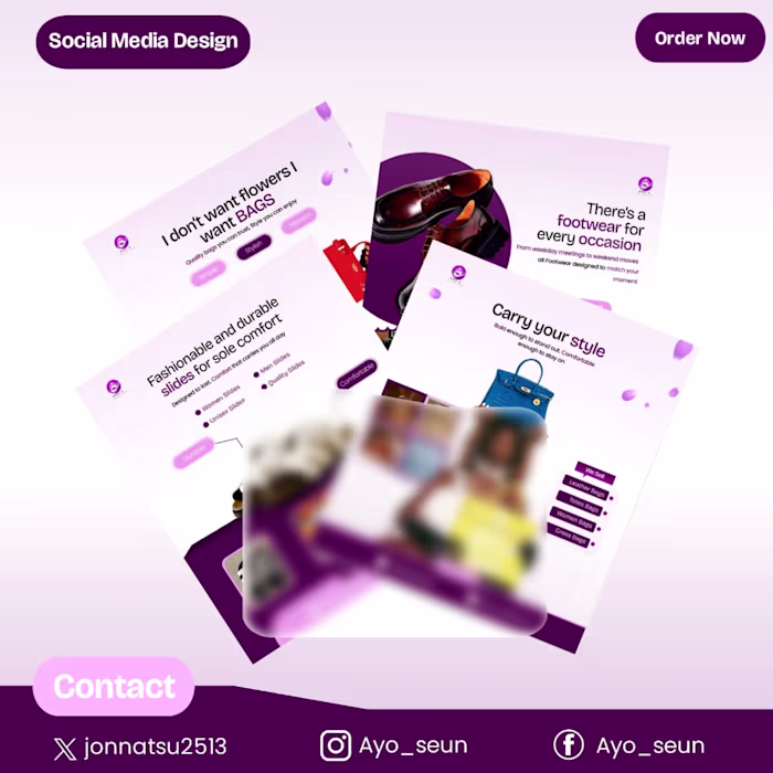 Social Media Visual Design for Fashion Brand
