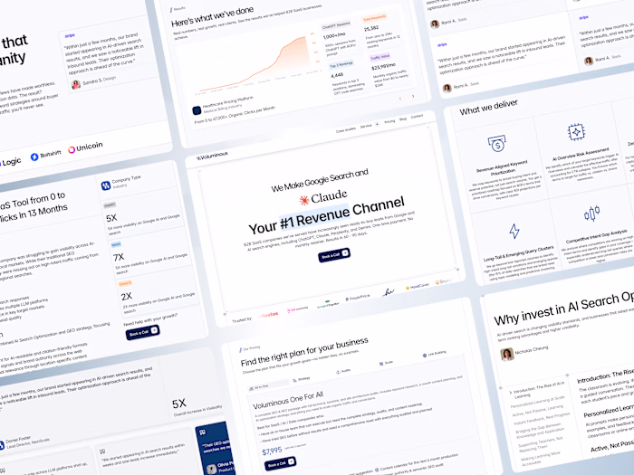 Voluminous Website ( design + development )