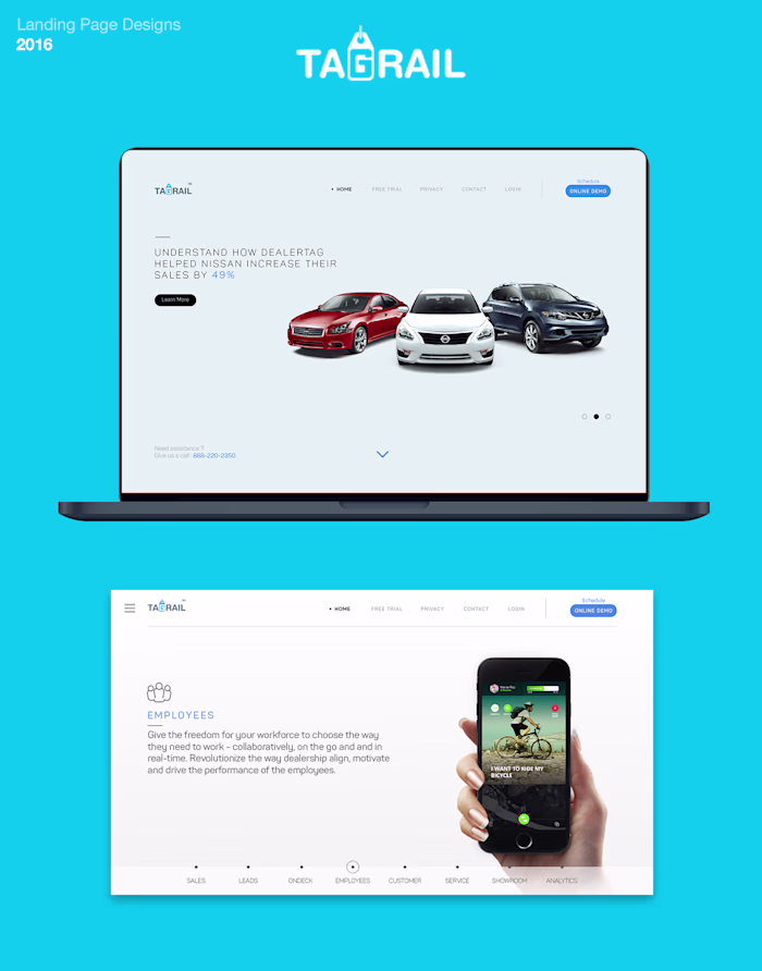 Website Landing Page UI Design
