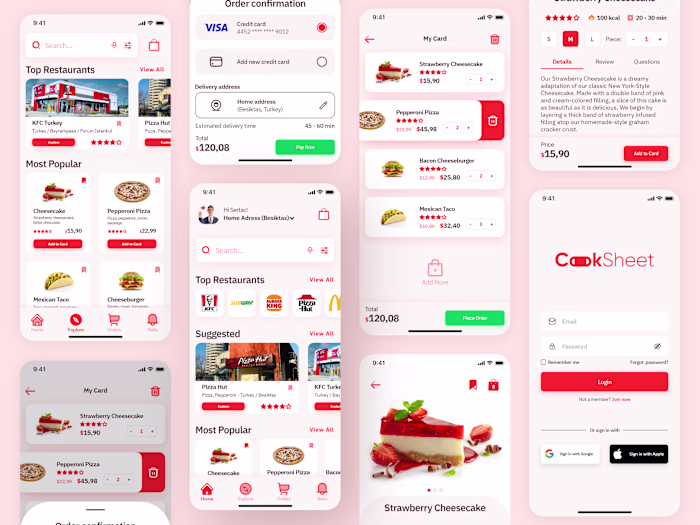Food Delivery App 🍕 CookSheet