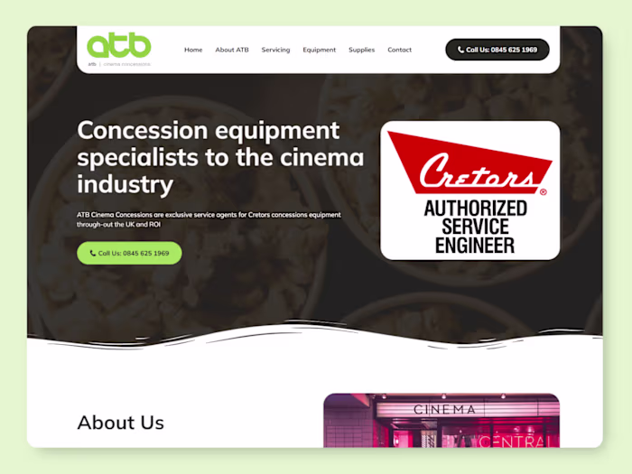 Design and Development of ATB Cinema Concessions Website