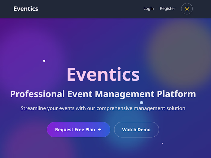 Professional Event Management Platform