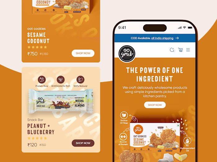 Mobile UI design for Go