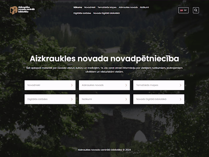 Custom WordPress Website Template for a Regional GOV Library