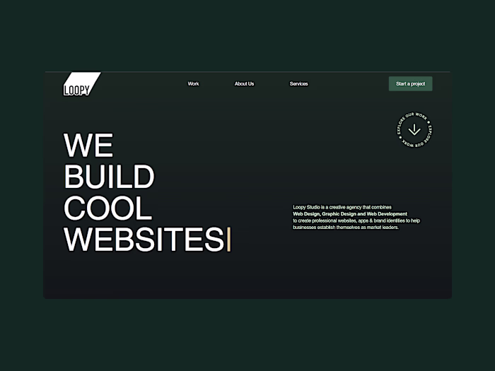 Loopy Studios • Webflow Development