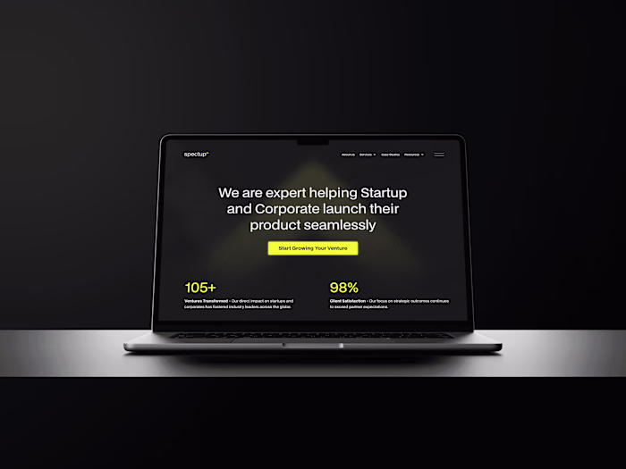 Spectup Landing Page