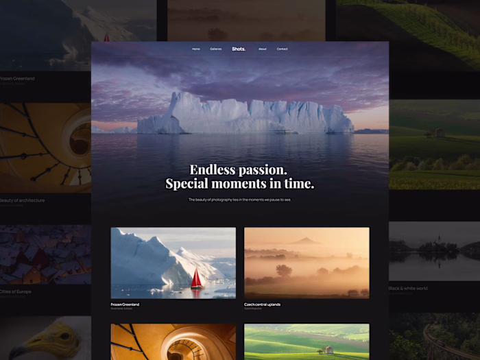 Shots — Framer Template
