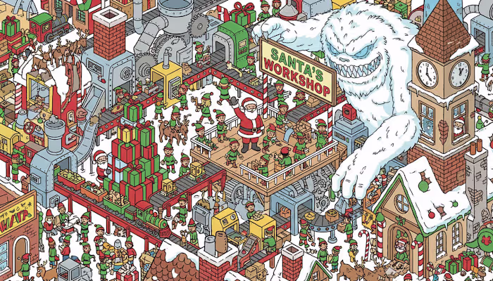 A Custom holiday Game Card! Can you find all of them? 🕵️‍♀️...