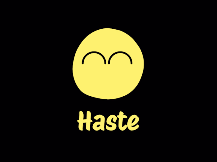 Promotional flyer and Posters for Haste