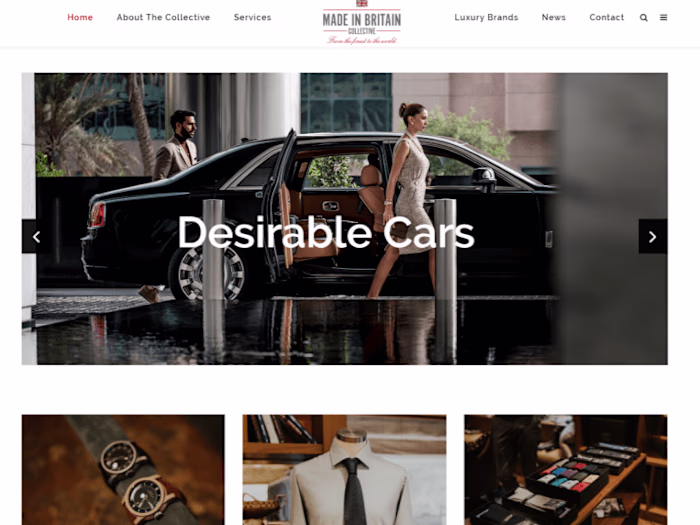 Responsive Website Design for The Made in Britain Collective