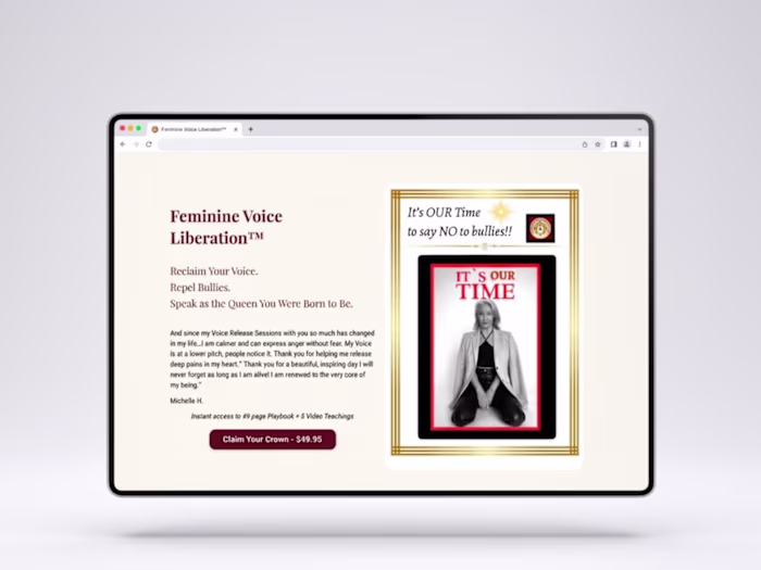 Kajabi Ecosystem for Feminine Voice Liberation