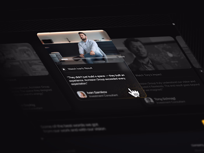 Recent web design project footer section sneak peek 👀