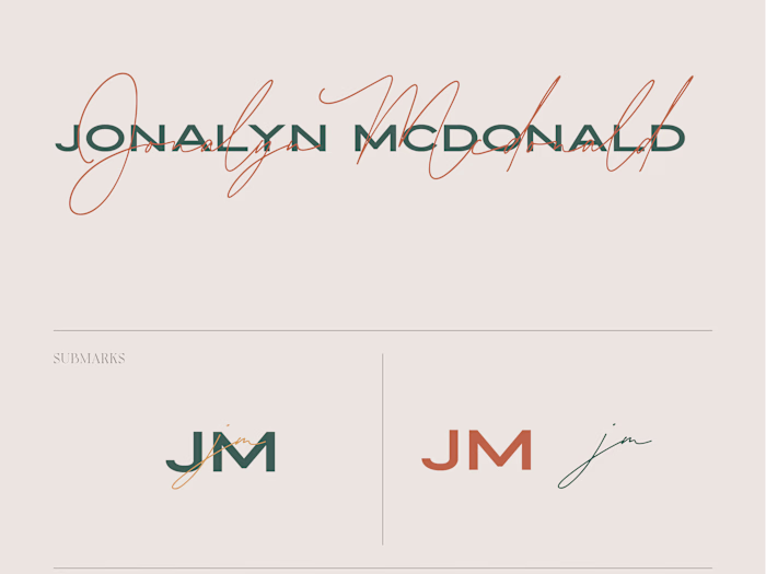 Jonalyn McDonald: Elegant Brand Identity Design for a CPA Accoun