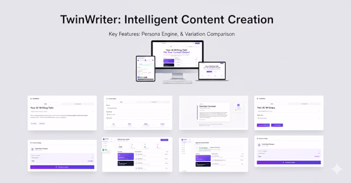 TwinWriter is an advanced AI-powered writing platform design...