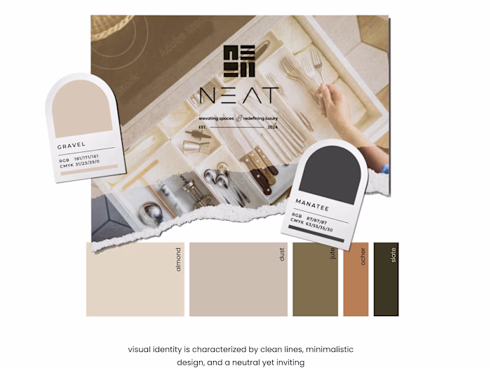 Brand Book for Luxe home organization solutions Brand