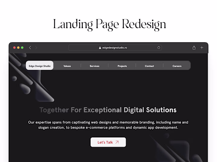Complete Landing Page Redesign 