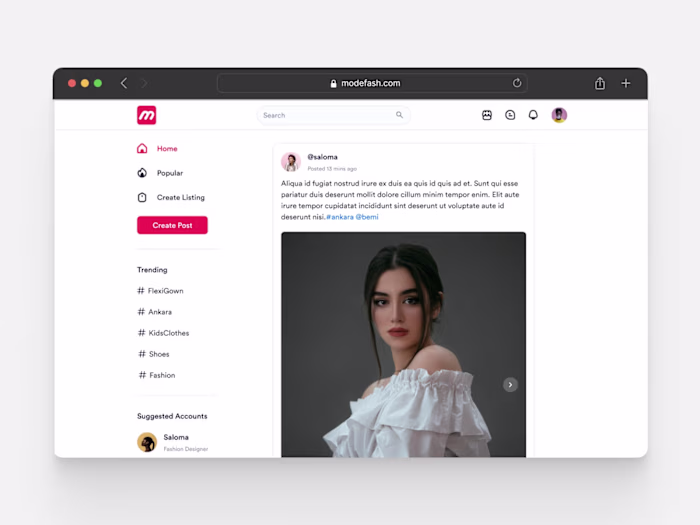 E-commerce integration for a social media platform
