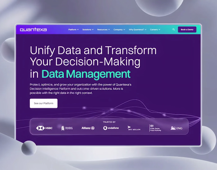 Quantexa Website Design