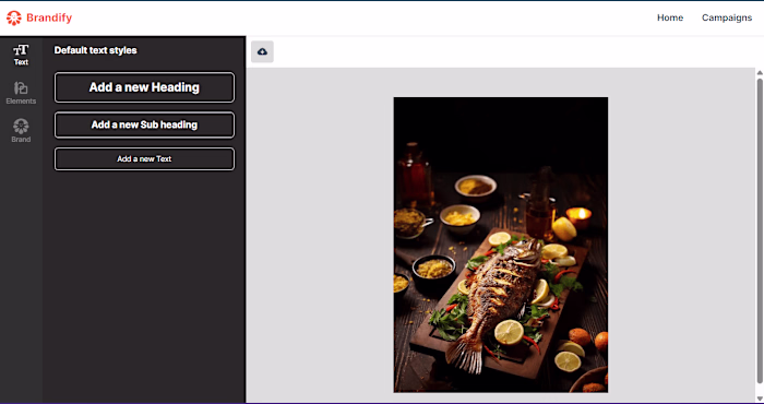 Brandify - A HTML Canvas Flyer Design Tool