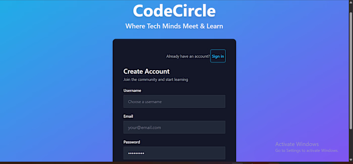 CodeCircle is a Social Platform