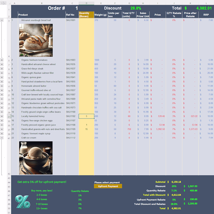 Wholesale Order Form