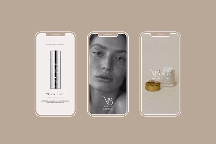 When designing the brand identity for Mandy & The Med Spa, w...