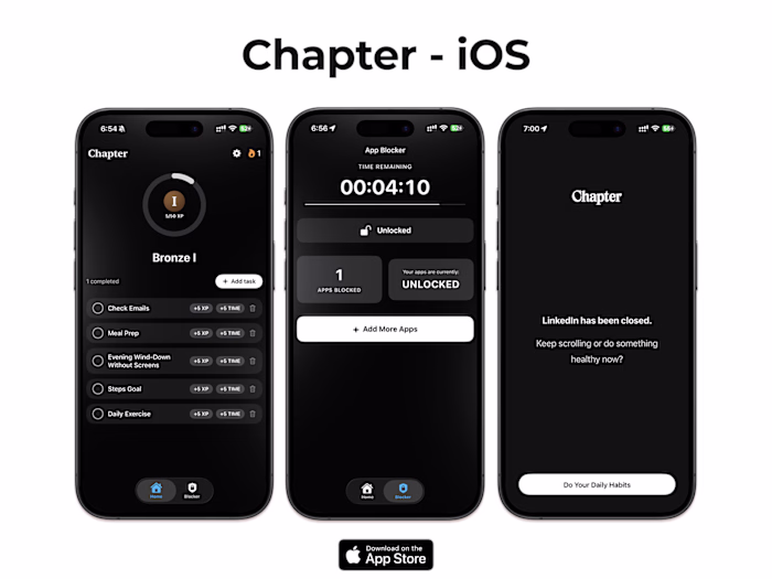 Chapter — Habit Replacement iOS App
