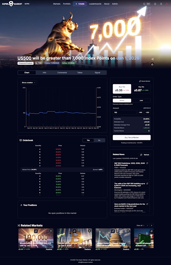 Prediction Market MVP