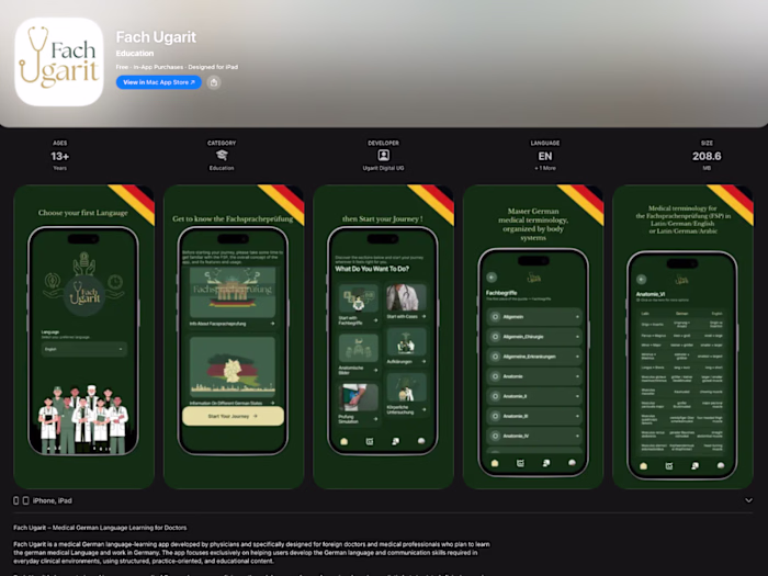 Fach Ugarit: AI Medical Education Platform